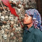 Totenschädel in Tuol Sleng Museum