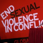 Angelina Jolie attends a conference in Sarajevo