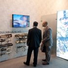 Atmosphere at Excel centre for the Arms Fair. London. 12.09.13