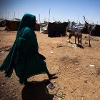 Difficult life conditions in refugee camp